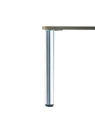 Pied rond basique Aspect inox 870 mm