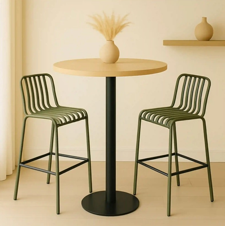 Pied Jane rond Noir 900 mm