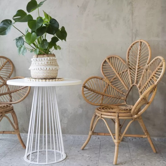 Pied Zoé Blanc 710 mm