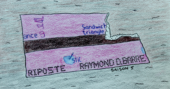 Épisode Sandwich Triangle - Riposte & Raymond D. Barre de l'émission Sandwich triangle