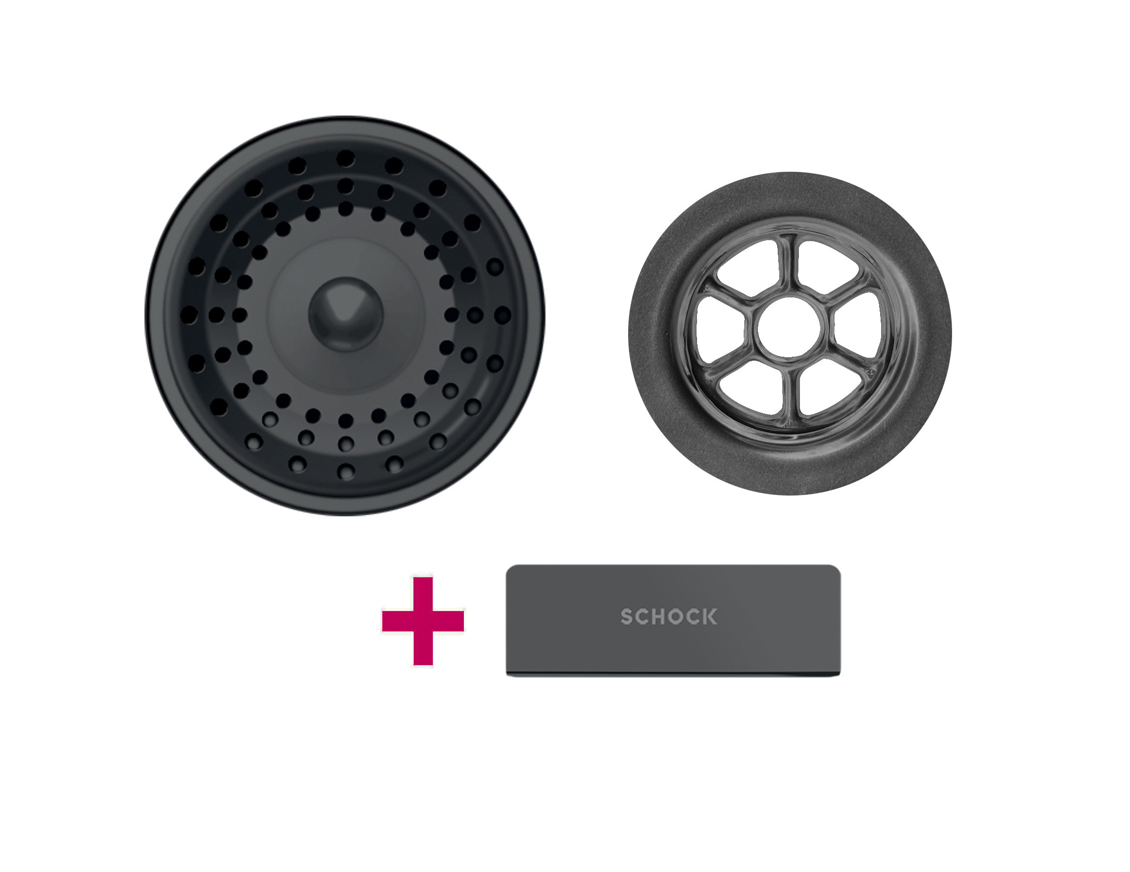 Vidage & trop plein gun métal