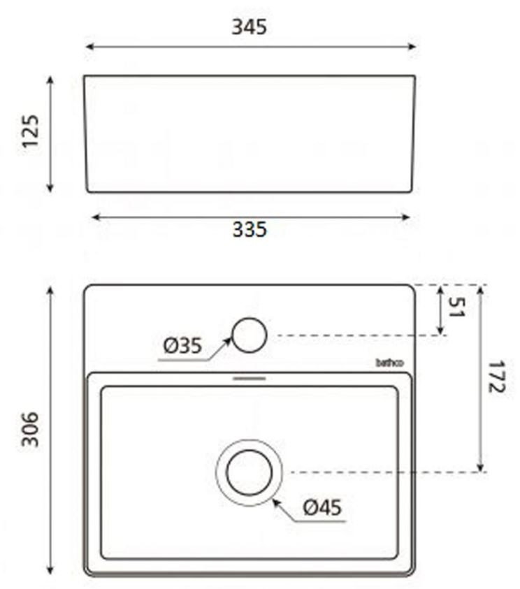 Schéma de «  Vasque New Bergamo  »