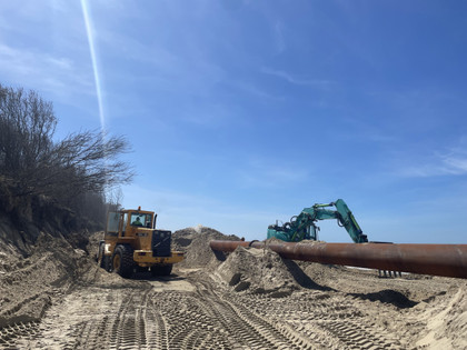 À Soulac-sur-mer, l'Europe participe au réensablement de la plage