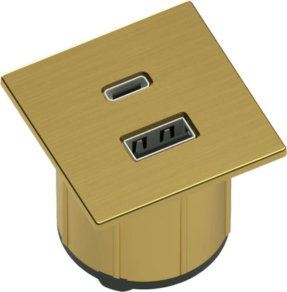 BLOC NANO CARRE DORE 2 USB AC