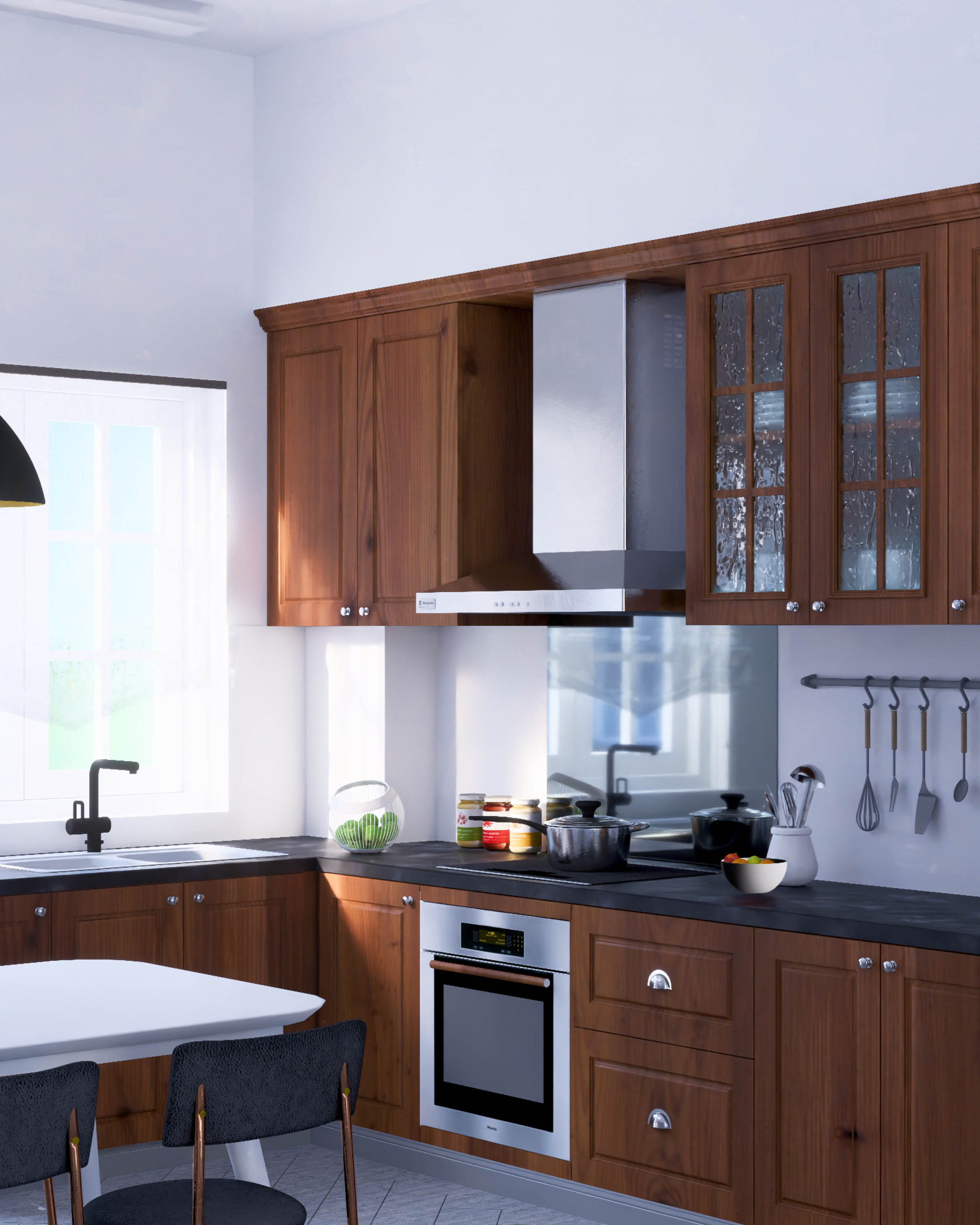 Fond de hotte Luisiglass Miroir