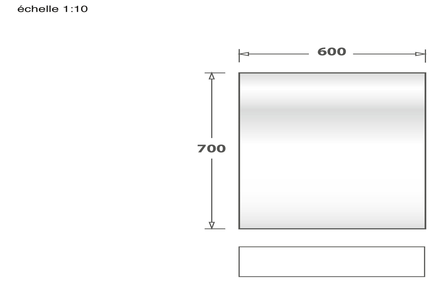Schéma de «  Fond de hotte en verre Noir  »