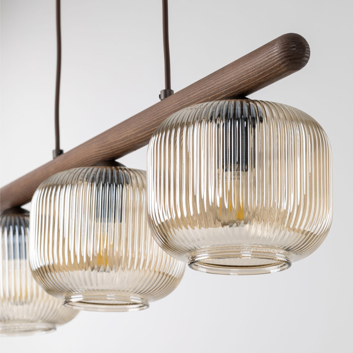 Emily Verre strié / Bois