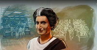 Indira Gandhi, première Première Ministre de l'Inde