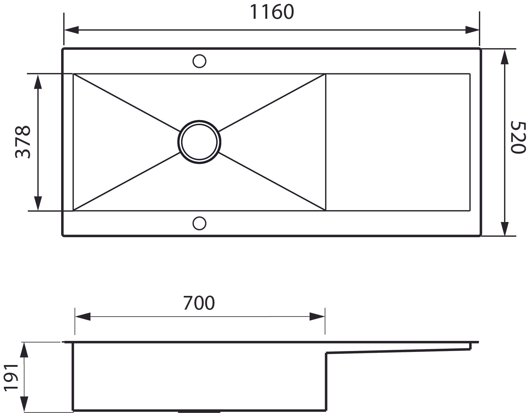 Schéma de «  Adagio Plus Inox lisse  »