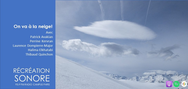 Épisode Récréation sonore: On va à la neige! //  5 décembr... de l'émission Récréation sonore