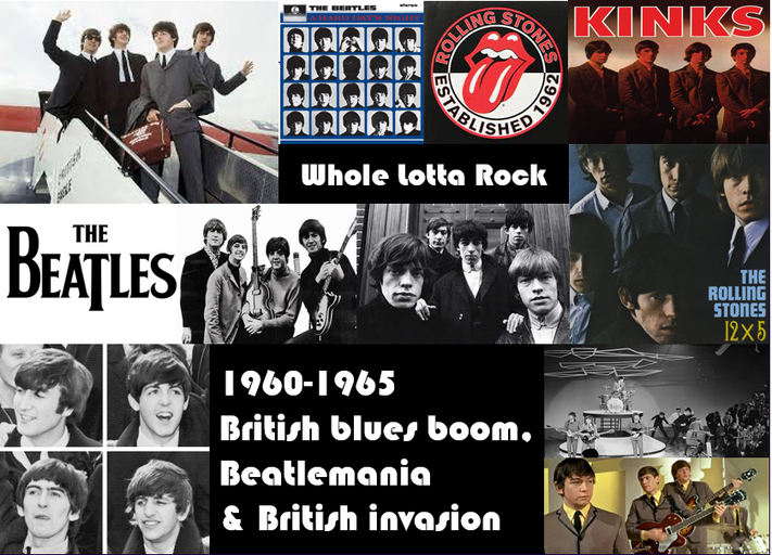 Épisode 1960-1965 British blues boom, Beatlemania &amp; Br... de l'émission Whole Lotta Rock