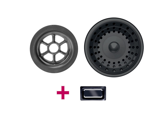 Trop-plein & bonde Gun Métal