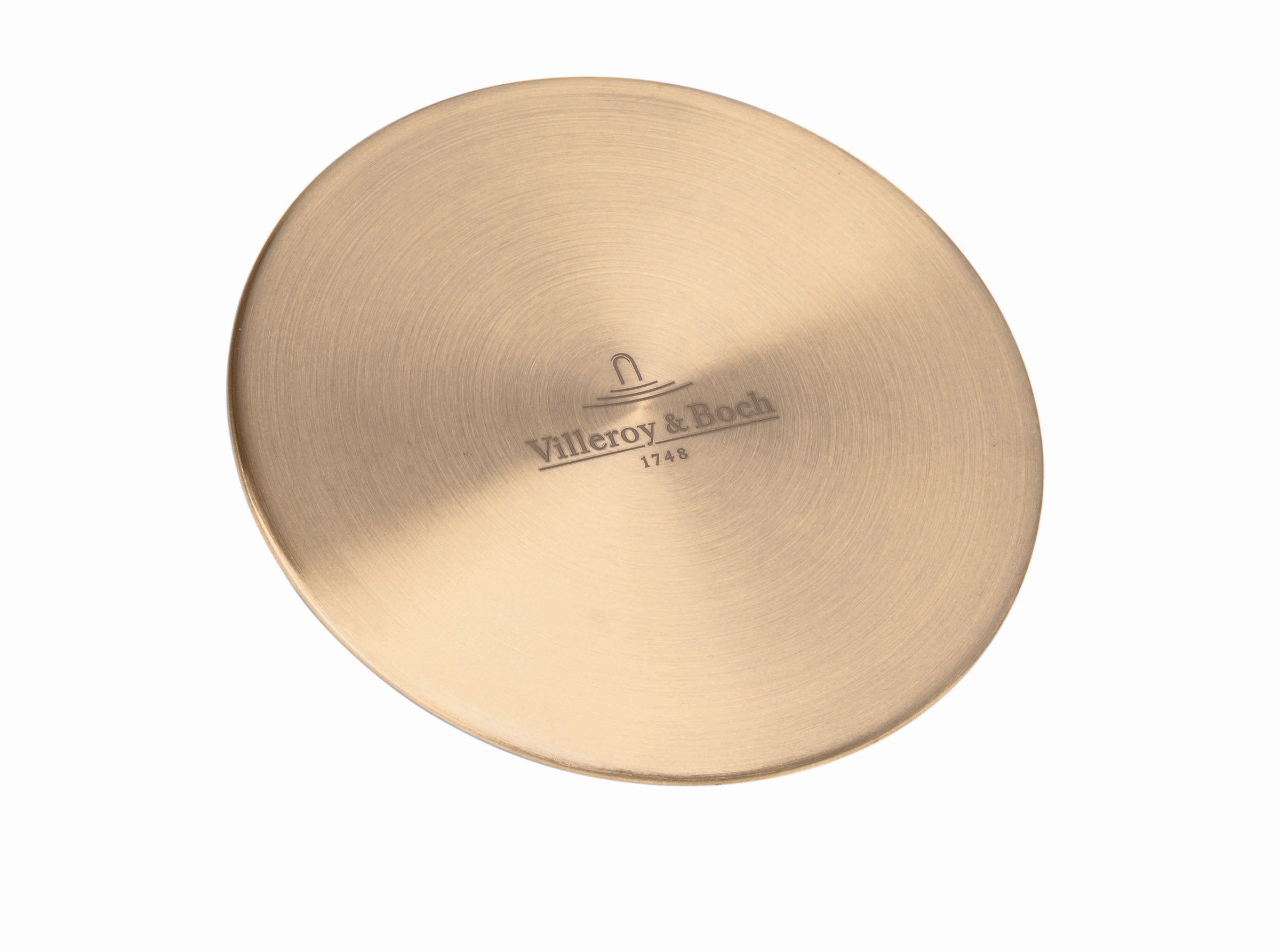 Cache-bonde Villeroy & Boch inox doré