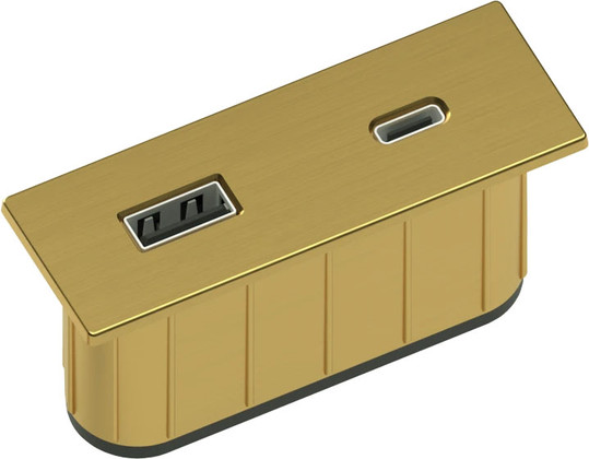 BLOC NANO RECT DORE 2 USB AC