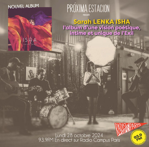 Épisode Proxima Estacion reçoit SARAH LENKA. Folk Sensatio... de l'émission Próxima Estación