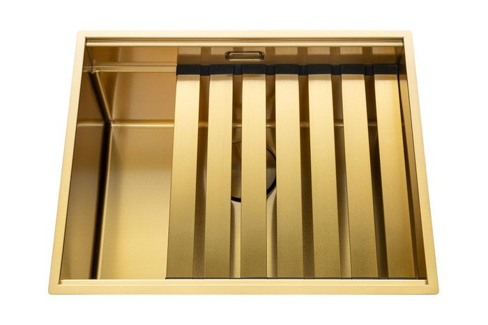 Legato + Inox avec traitement PVD Or mat