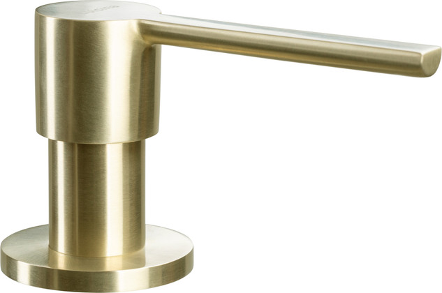 DISTRIBUTEUR SAVON ROND PVD DORE CLAIR