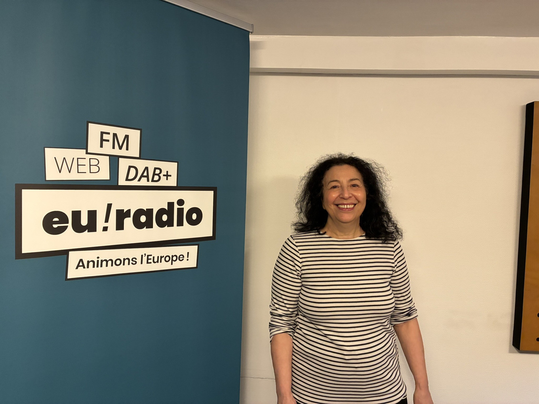 Djemila Boulasha, co-présidente d'EUMANS EUMANS, un mouvement citoyen pour rendre l'Europe plus démocratique