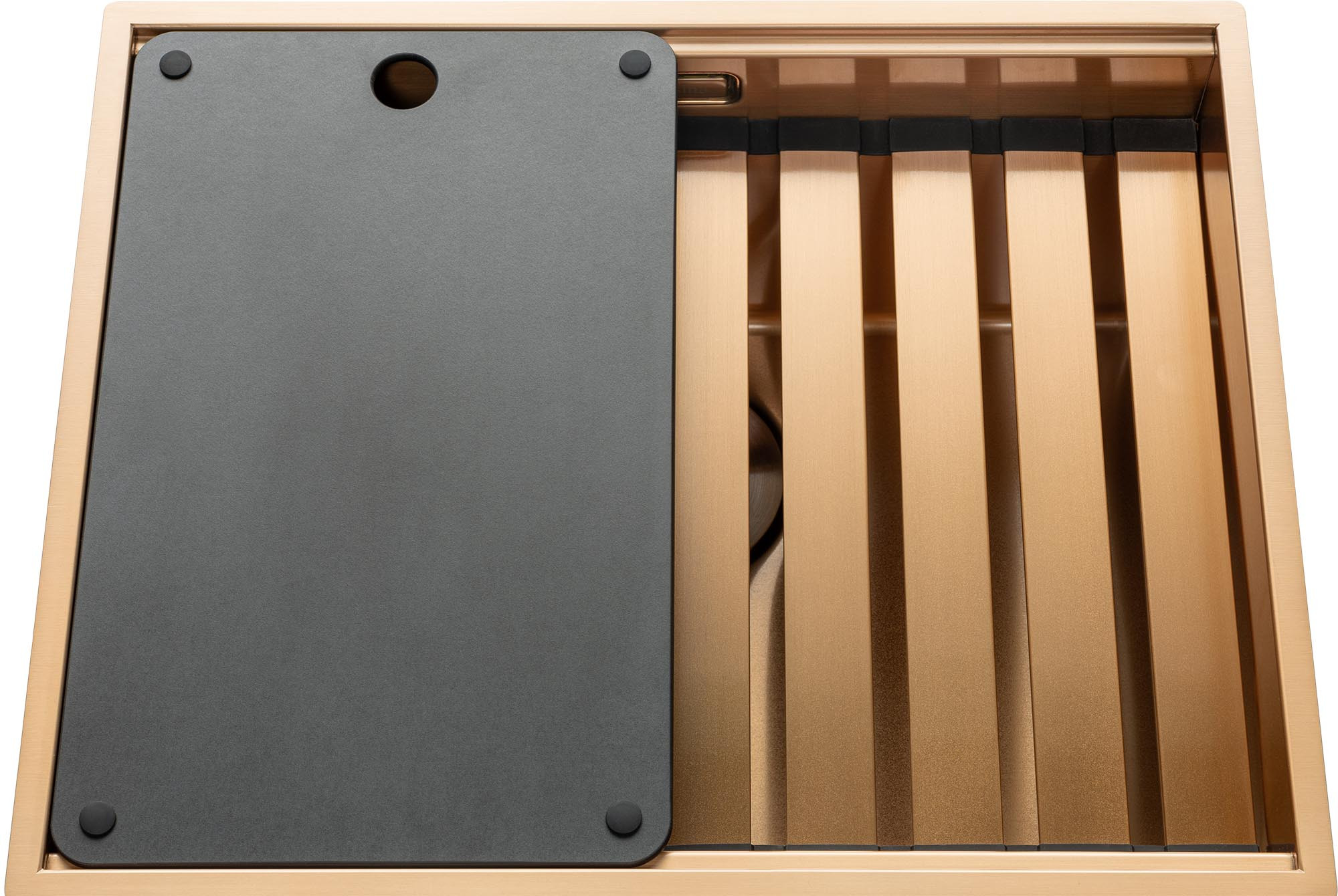 Legato + Inox avec traitement PVD Cuivre mat