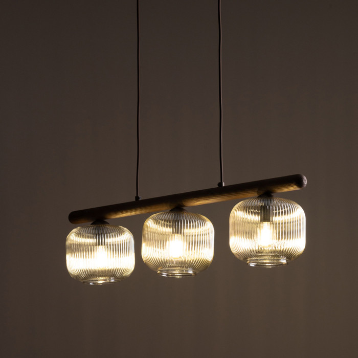 Emily Verre strié / Bois