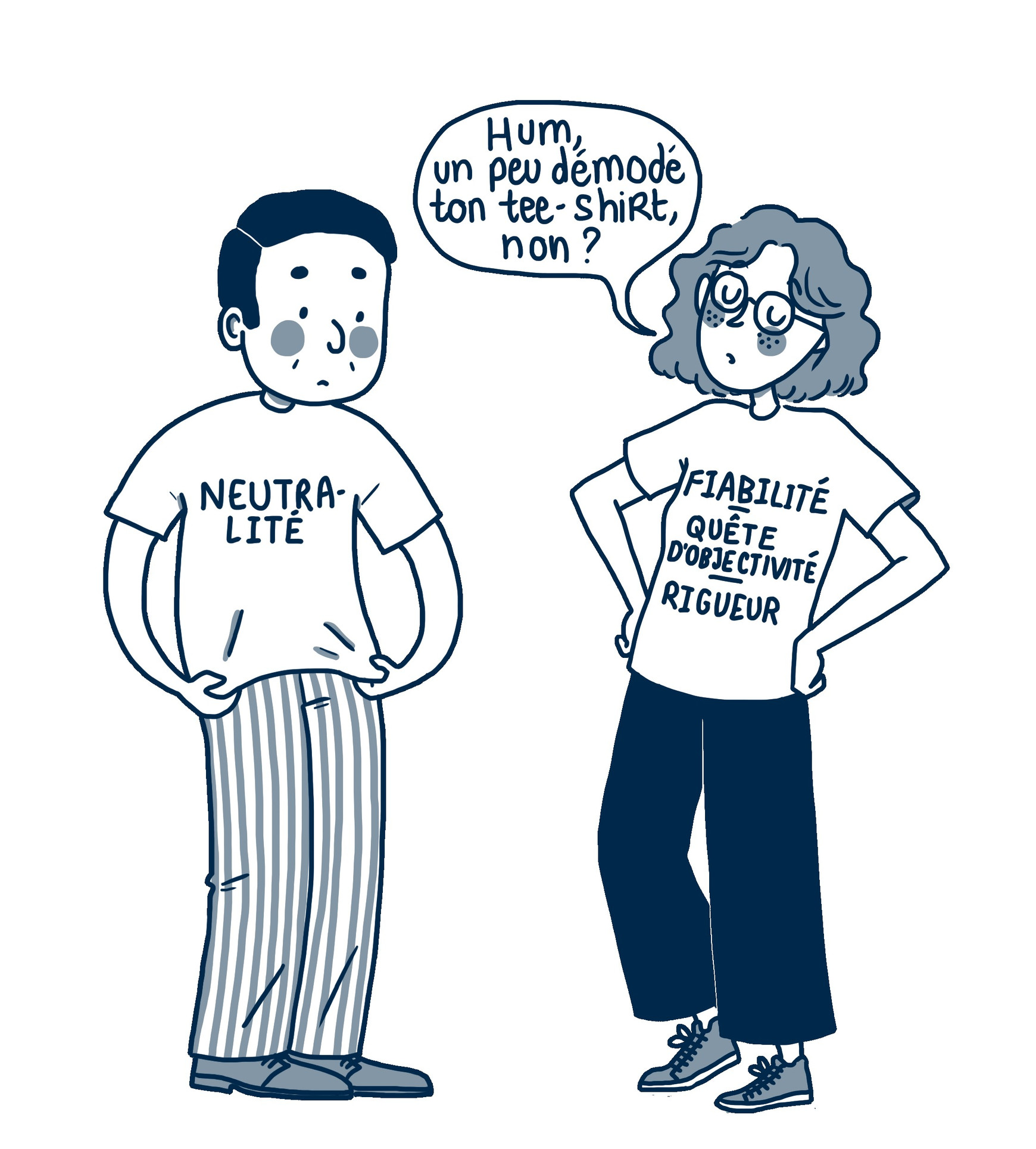 Illustration par Adèle Huguet Quelle est la place de l'économiste dans les médias ?