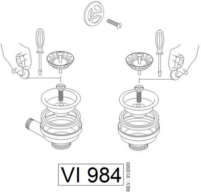 Schéma de «  Vidage & trop plein or brillant  »