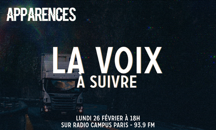 Épisode APPARENCES - La Voix a Suivre de l'émission Apparences