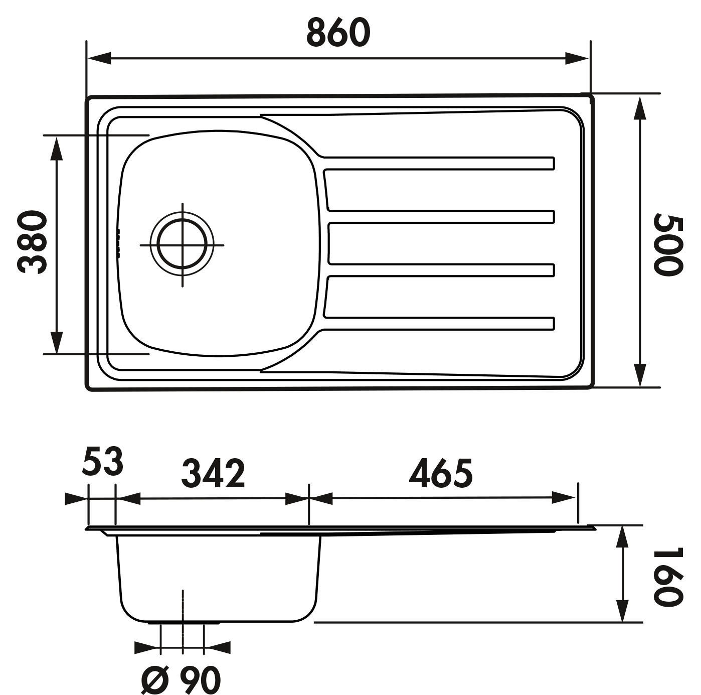 Schéma de «  Rock Inox lisse  »