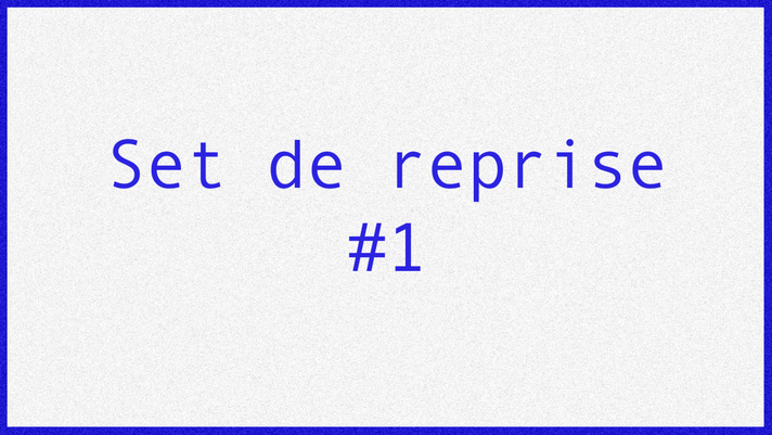 Épisode Mythologies : Set de reprise #1 de l'émission Mythologies