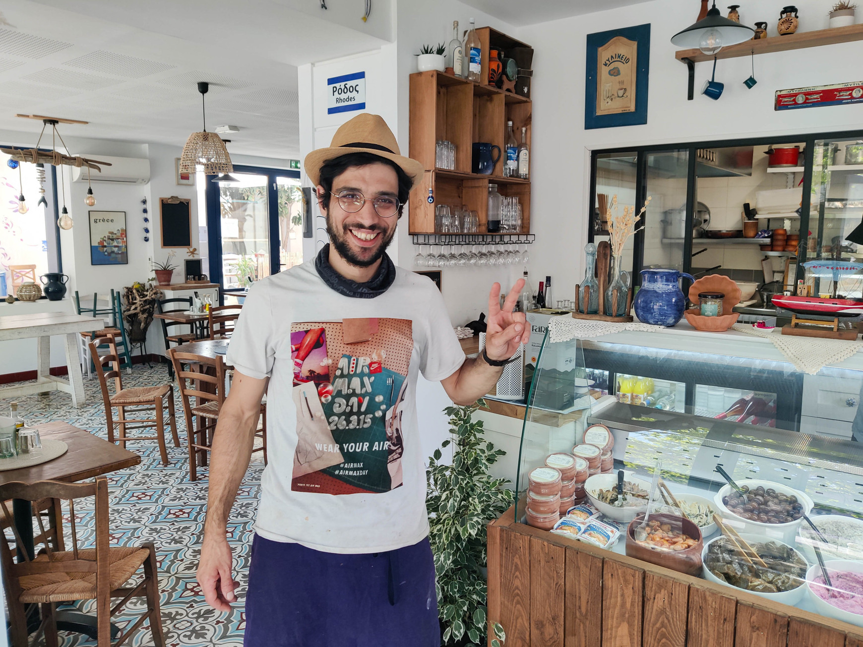 Georgios Delikaris dans son restaurant Papiko © Thomas Rocher Initiative Ventoux : une association qui soutient la création d’entreprises à Carpentras