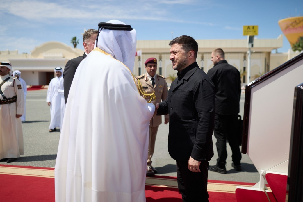 Visite de travail du président de l’Ukraine dans l’État du Qatar. Source : President of Ukraine official website Aujourd'hui en Europe - 2 avril 2026