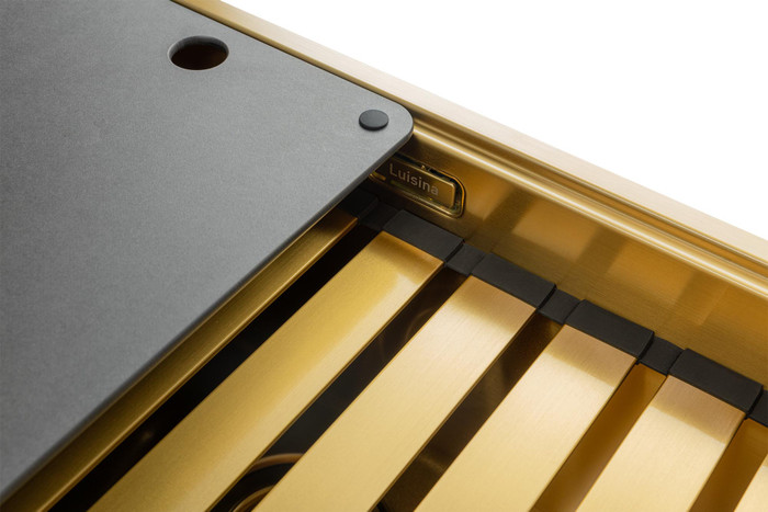Legato + Inox avec traitement PVD Or mat