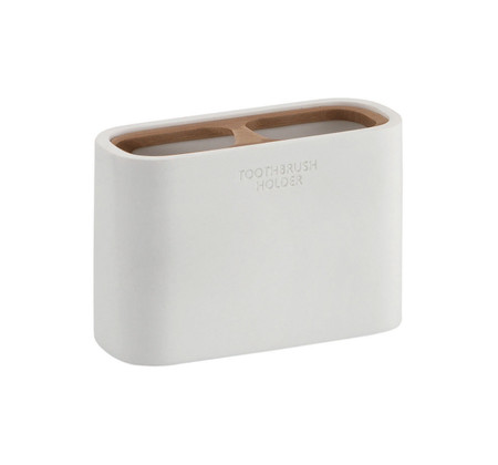 PORTE BROSSE A DENTS NINFEA BAMBOU/BLANC