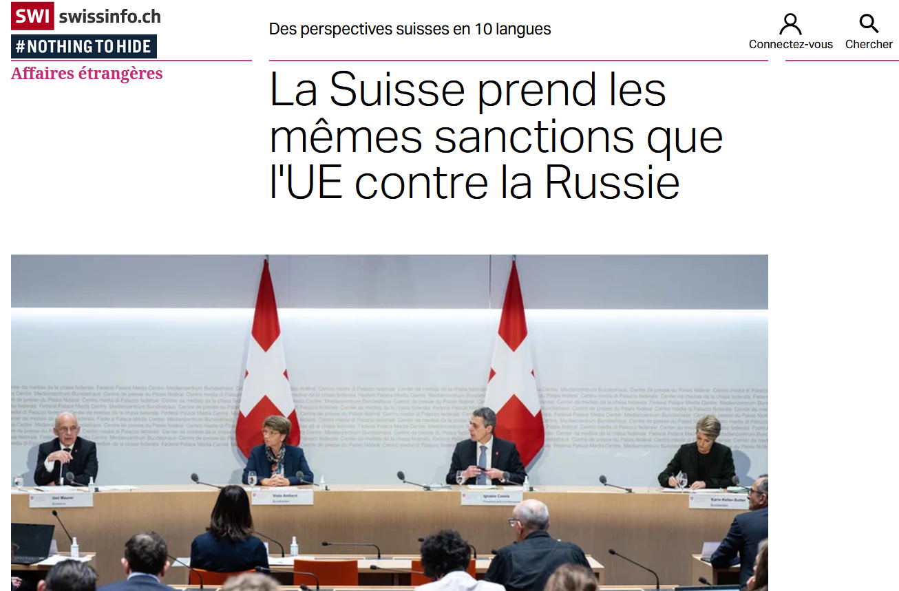 Chronique des Jeunes Européens : la neutralité suisse