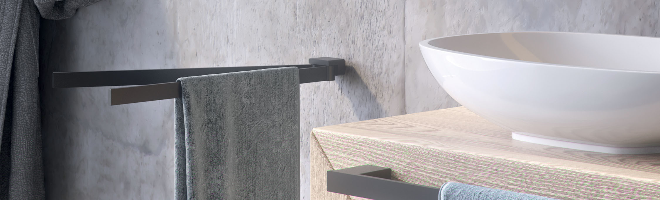 Double porte-serviettes