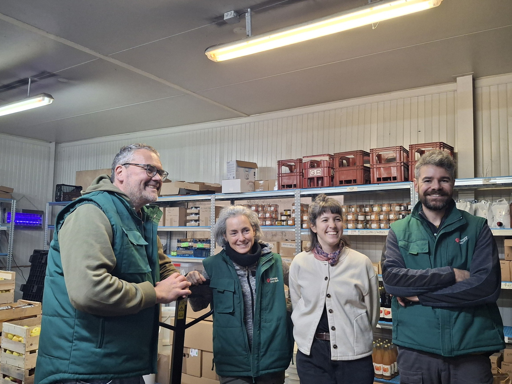 © Claire-Marie Lemasson - l'équipe du Kiosque Paysan Le Kiosque Paysan: une plateforme logistique récompensée du prix de l'Economie Sociale et Solidaire de la région Pays de La Loire