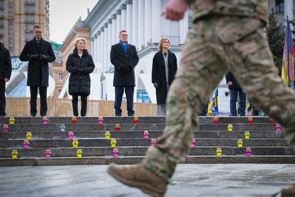 Visite d'Ursula von de Leyen, présidente de la Commission européenne, en Ukraine le 24 février 2026 © European Union, 2026 La Hongrie bloque le soutien de l’UE à l’Ukraine et l’accuse de chantage énergétique