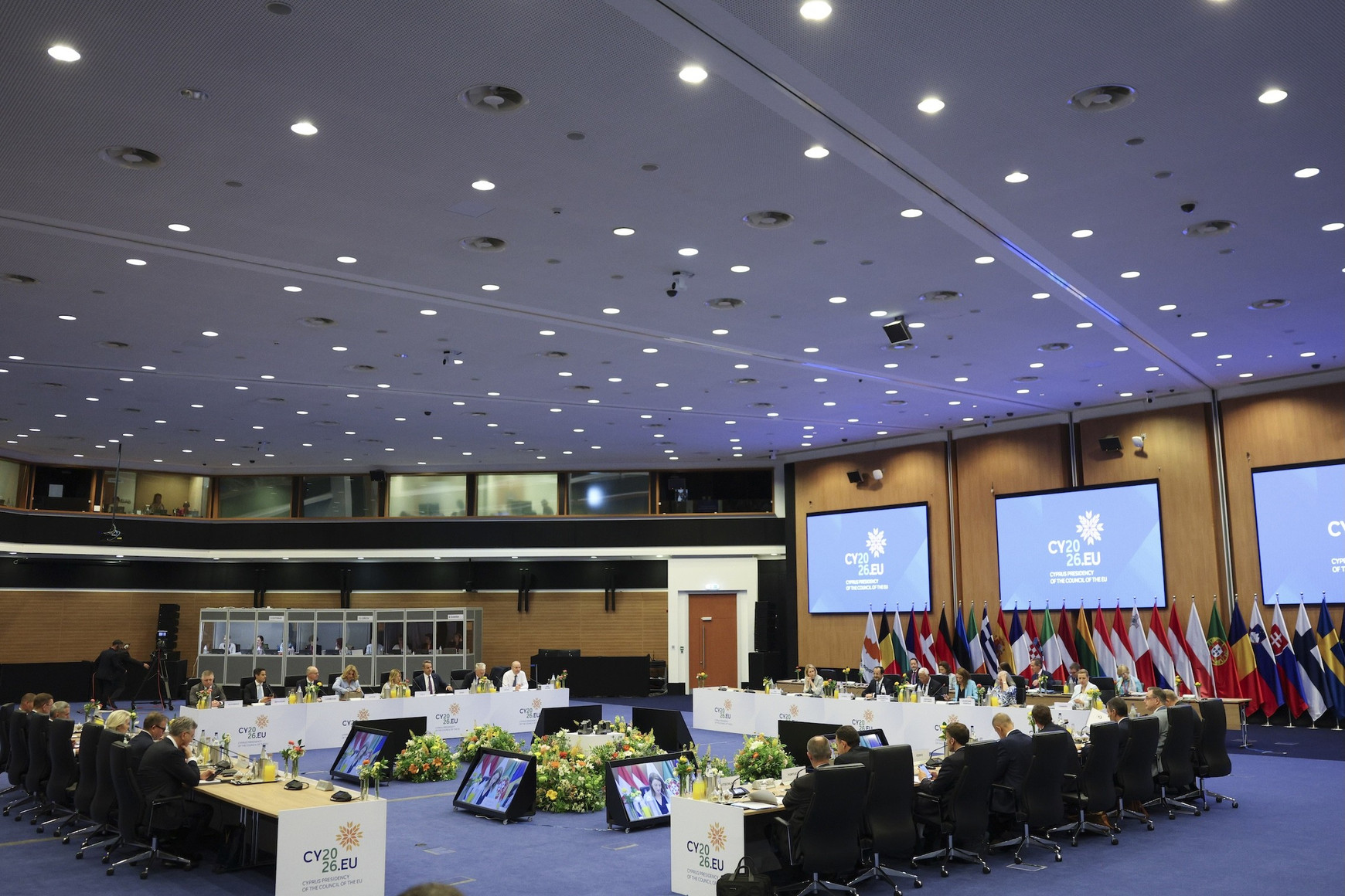 Les leaders des 27 réunis à Chypre pour un Conseil informel, 23 avril 2026. Source : Union européenne Aujourd'hui en Eurpoe - 24 avril 2026