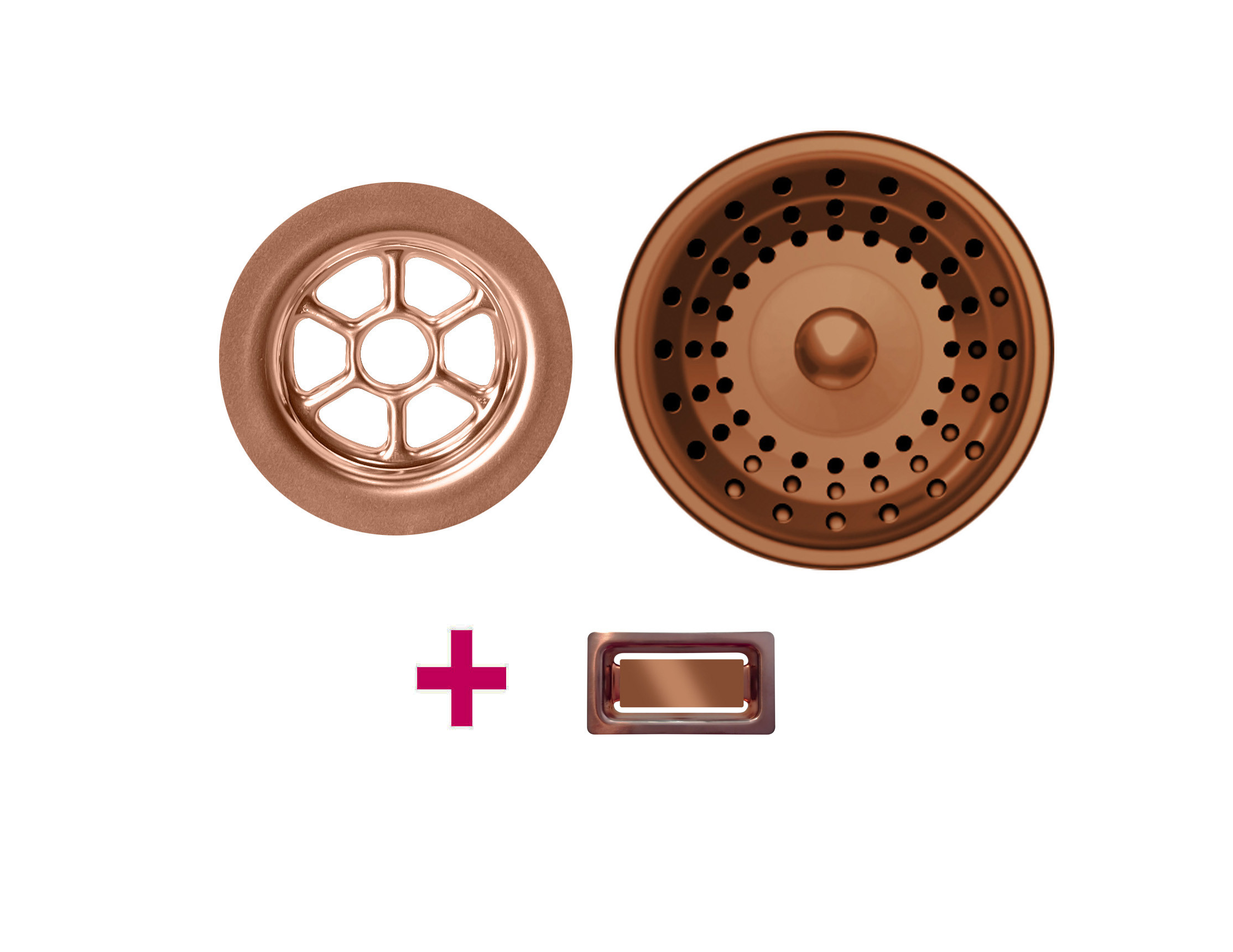 Trop-plein & bonde cuivre