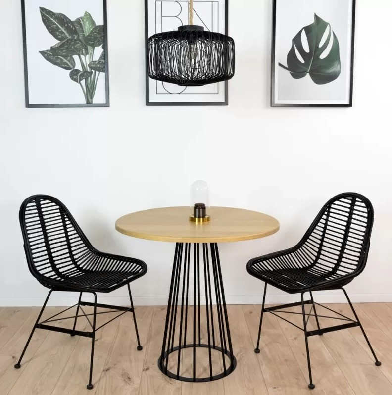 Pied Zoé Noir 710 mm