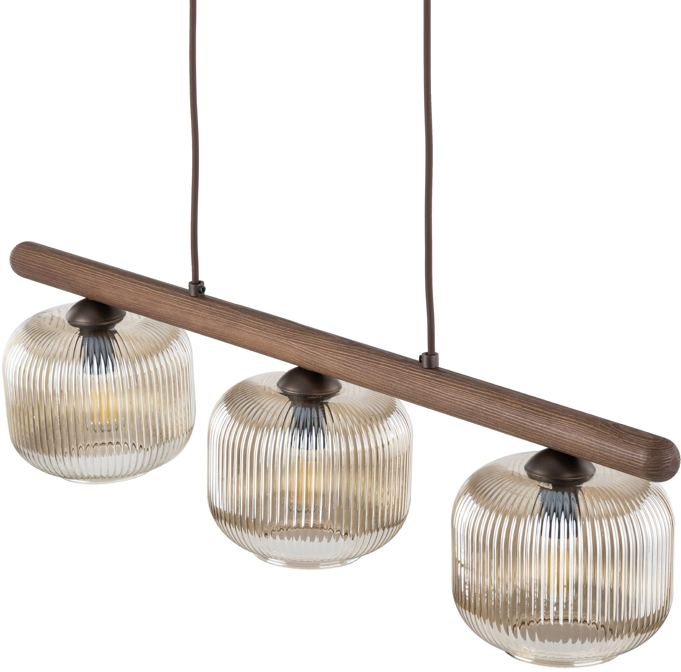 Emily Verre strié / Bois