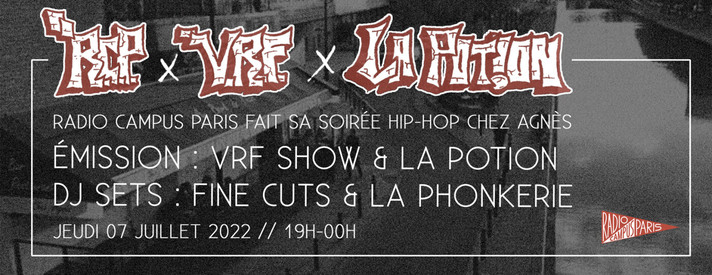 Épisode La Potion x VRF x Fine Cuts En Live chez Agnès de l'émission Musique