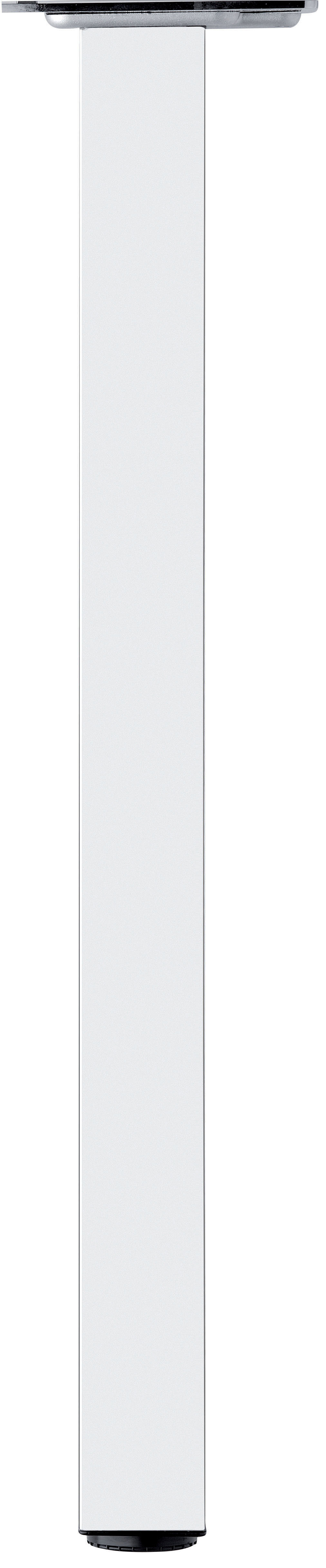 Pied carré Blanc 870 mm