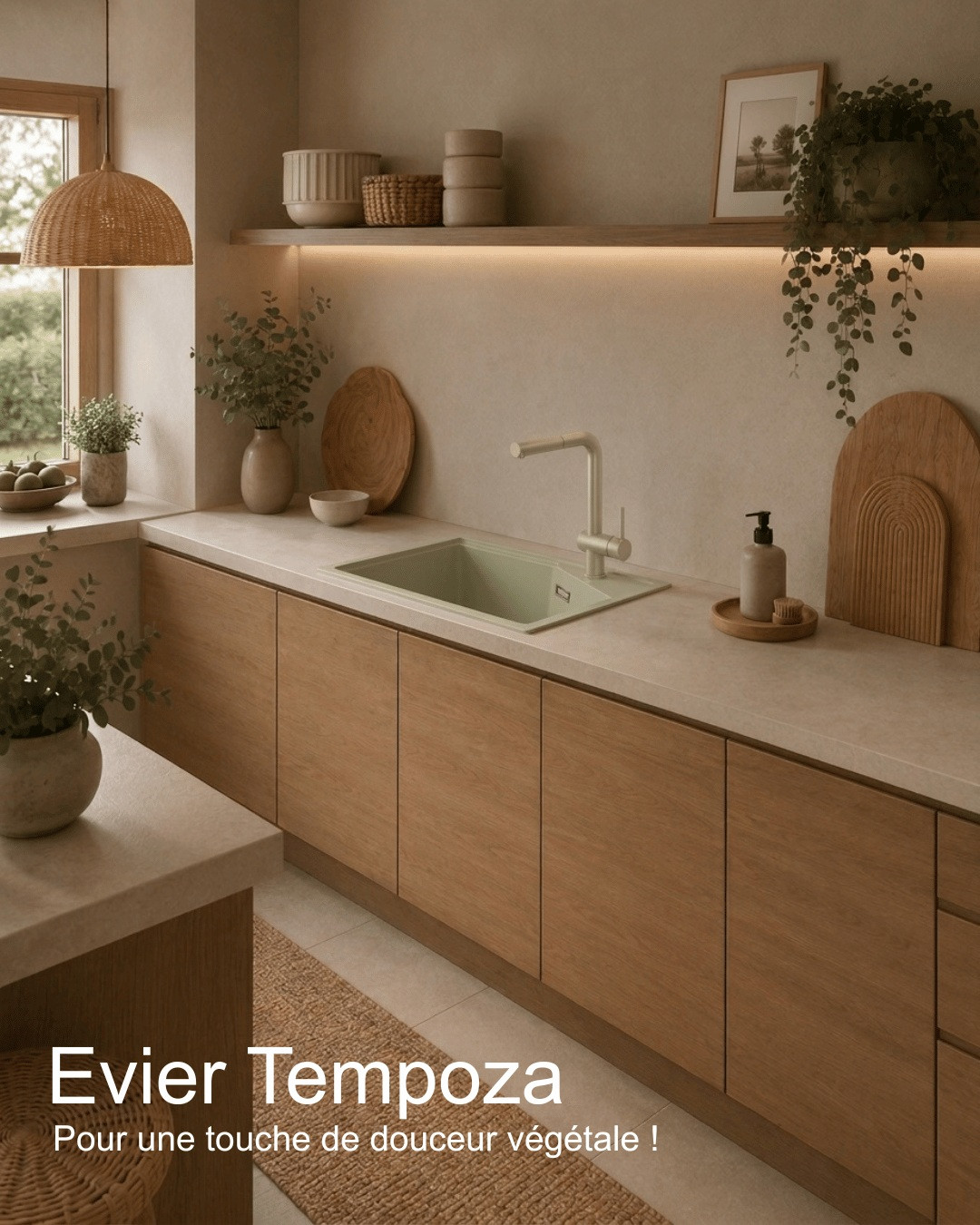 🌿 TEMPOZA : La cuve qui invite la nature en cuisine
Envie d'une touche de couleur singulière ? Déco...