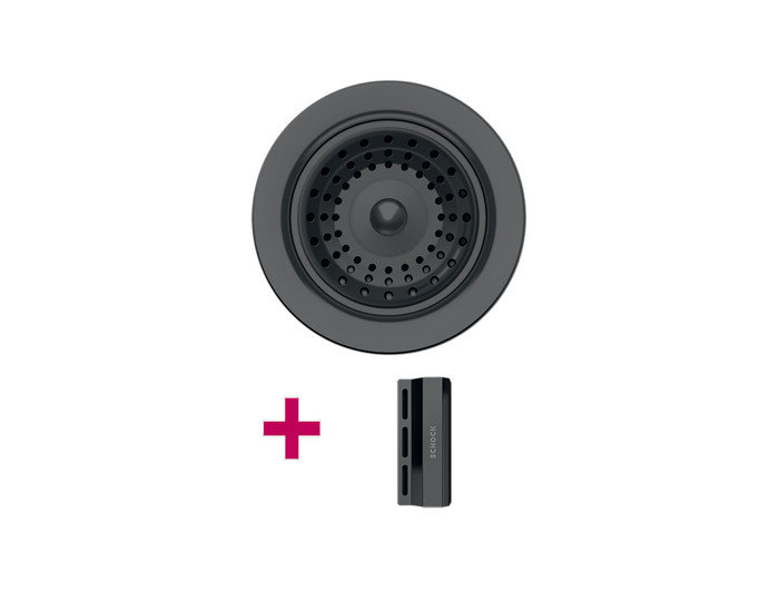 Vidage & trop plein gun métal