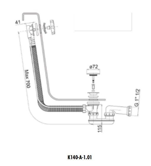 Schéma de «  Vidage K140-A-1.01  »