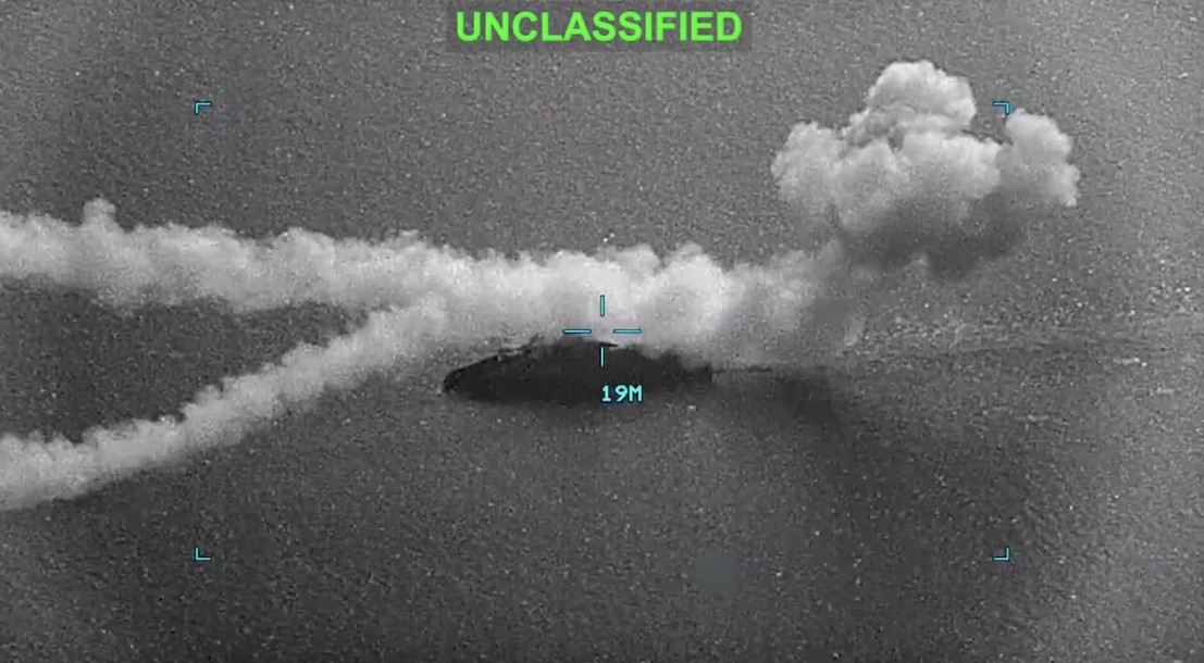 L’IRIS Shahid Soleimani après avoir été touché par les forces américaines pendant la guerre en Iran de 2026. Aujourd'hui en Europe - 11 mars 2026