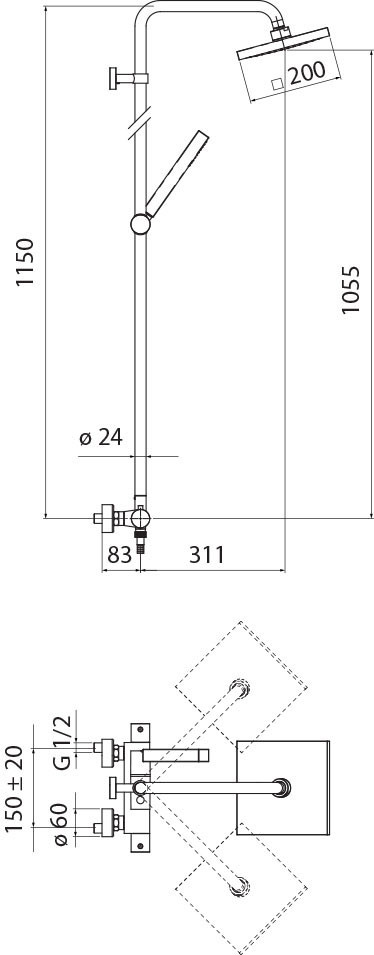 Schéma de «  Colonne Tago  »