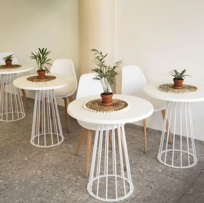 Pied Zoé Blanc 710 mm