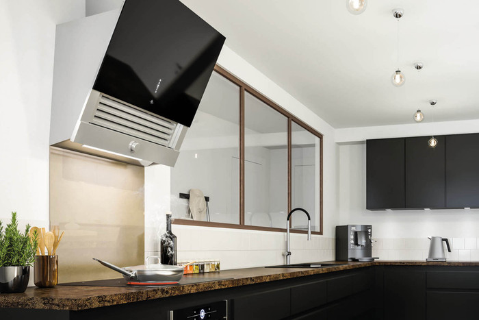 Fond de hotte Luisiglass Bronze métallique